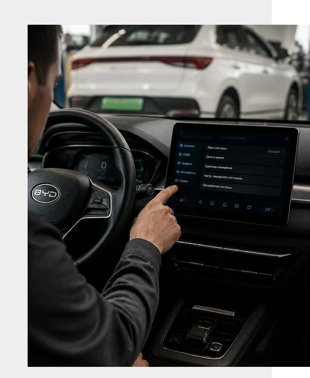 Русификация BYD E2 в Сочи от 15401 р. | ФастМобиль-Счи под ключ